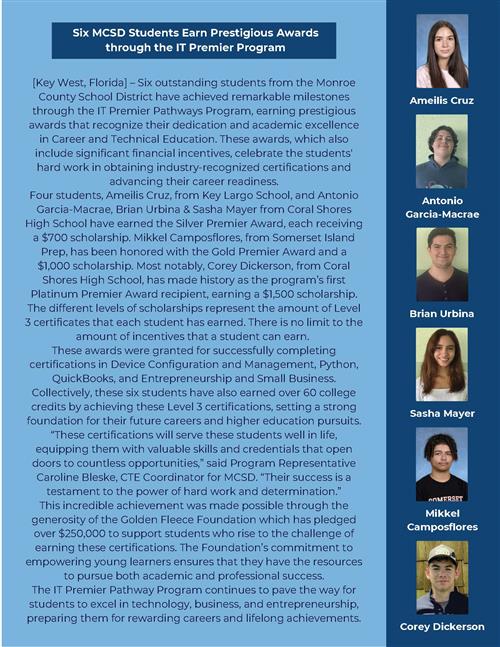 🌟Congratulations to KLS Student Ameilis Cruz!🌟 We are thrilled to celebrate Ameilis Cruz, a standout student from Key Largo